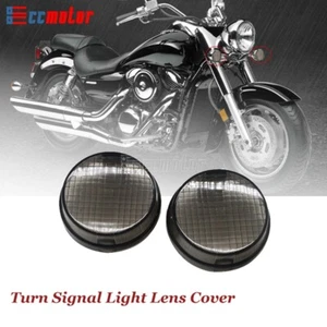 Smoke 2.75" Turn Signal Light Lens Cover For Kawasaki Vulcan VN1500 1600 900 800 - Picture 1 of 7