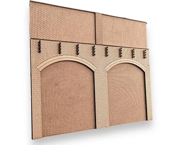 BUNTERS YARD Low Relief Retaining Wall Arch Kit O Gauge (Double Arch)