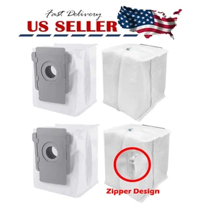 4 Pack Reusable Zippered Dust Bags For iRobot Roomba i5+ j5+ j6+ j7+ j8+ j9+ - Picture 1 of 5