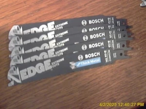 5 Stück Bosch EDGE EXTREME Säbelsägeblatt 8+10 TPI Dickmetall 6" RESM6X2 - Bild 1 von 2