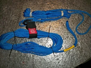 Straight Line Wakeboard Kneeboard Rope, 45' w/ 2x - 4' ext. + 3' extension - Picture 1 of 3