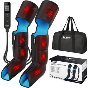 FIT KING Leg Massager with Heat for Circulation Full Leg and Foot Compression - Picture 1 of 7
