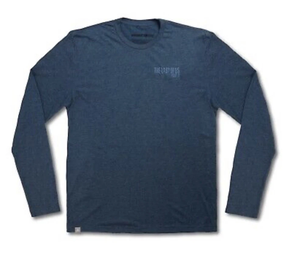 The Last of Us Part 2 刺绣标志长袖 T 恤靛蓝成人中号 — 第 1/1 张图片