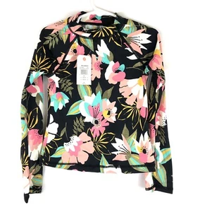 Billabong, Girl’s Multicolored Floral Long Sleeve Rashguard, Size 6x - Picture 1 of 3