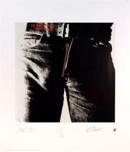 Rolling Stones Sticky Fingers placa de Estados Unidos litografía firmada #3125 - Imagen 1 de 1