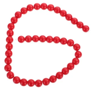 Creative Imitation Coral Red Beads Christmas Tree Ornaments DIY Bracelets Red - Imagen 1 de 12