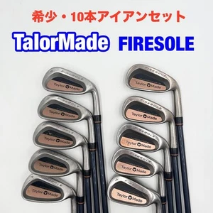 TaylorMade Firesole Titanium Tungsten Iron Set 10pcs 3-PW-AW-SW Flex R - Picture 1 of 16