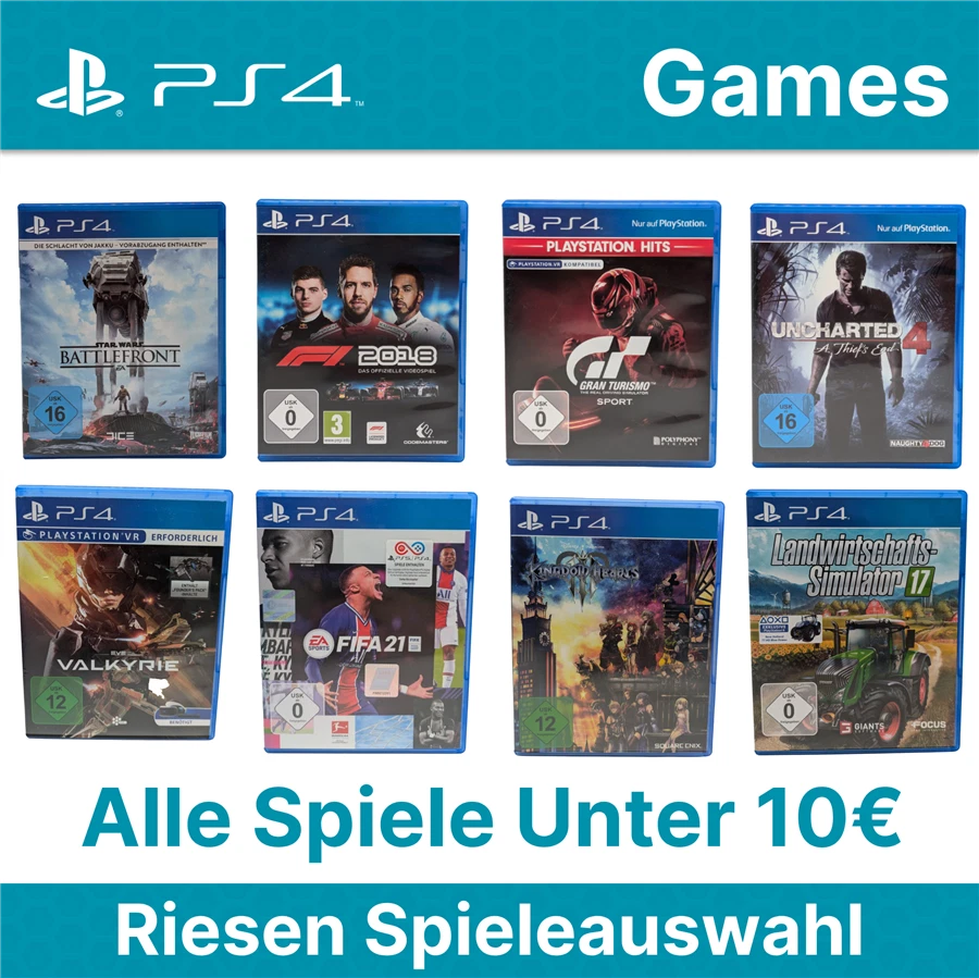 PlayStation 4 Spieleauswahl - Alle Spiele UNTER 10€ - Riesen PS4 Spieleauswahl - Bild 1 von 1