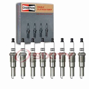 8 pc Champion Double Platinum Spark Plugs for 2005-2008 Ford F-350 Super mo - Picture 1 of 5