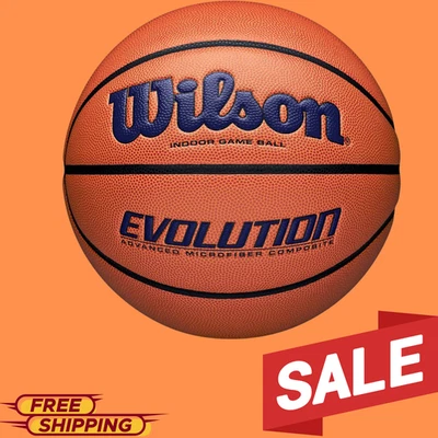 Wilson Evolution Basketball 29.5” Official Indoor Game Ball Black Composite Leat