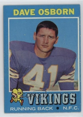 1971 Topps Dave Osborn #225 - Image 1 of 2