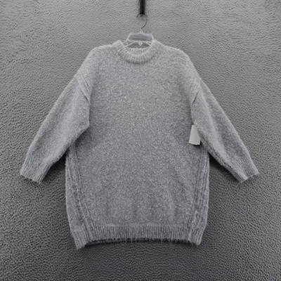 TOPSHOP Suéter Top Gris Tejido Difuso Gran Tamaño Informal Pequeño NUEVO Foto 1 de 4