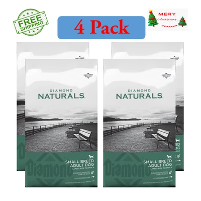4 Pack Diamond Naturals Small Breed Adult Dog Lamb & Rice Formula Dry Dog, 18Lb - Image 1 of 4
