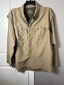 Drake Wasservögel Flügel Shooter braun leicht belüftet Outdoor Knopfleiste XL EUC - Bild 1 von 10