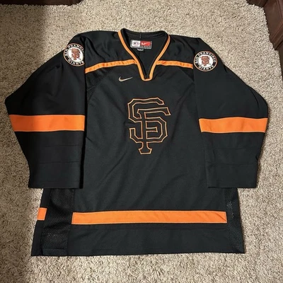 Vintage Y2K Nike San Francisco Giants Hockey Jersey MLB Baseball Sz XL - Image 1 of 4