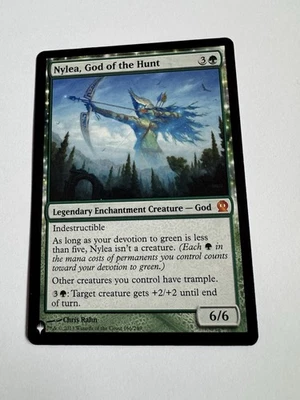 Magic the Gathering Nylea, God of the Hunt 166/260 (Theros) - Image 1 of 2