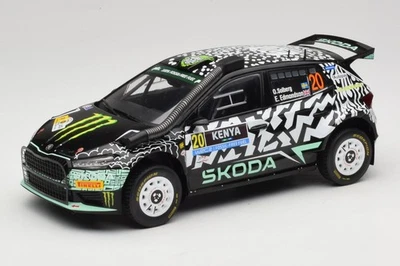 18RMC222 Skoda Fabia Rally2 WRC n20 O.Solberg Rally Kenya IXO 1:18 - Immagine 1 di 4