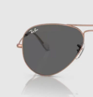 Coppia lenti di ricambio Ray Ban 3025 aviator goccia da sole Grigio scuro