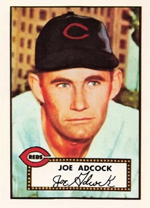 1983 Topps Baseball 1952 Reprint Series Joe Adcock Cincinnati Reds #347 - Picture 1 of 2