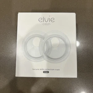 Elvie Catch Secure Milk Collection Cups 2 Cups 2 Skirts Discreet Reusable NEW - Picture 1 of 5