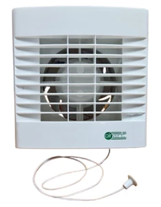 Ventilador Extractor Baño con Cable Tirador Axial 4" 100mm - Airvent 459299A - Imagen 1 de 12