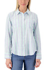 Candace Cameron Bure Textured Woven Button-Front Shirt Peri Multi