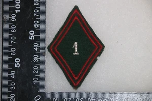 OLDER FRENCH ARMY 1ST REGIMENT DE TRAIN TRANSPORT ARM LOSSANGE BADGE SILVER 1 - Picture 1 of 2