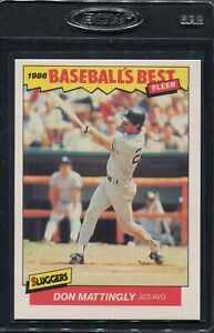 1986 Fleer Baseballs Best Don Mattingly #21 Yankees Mint