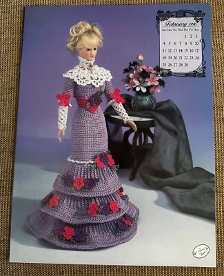 ANNIE POTTER 1996 CALENDAR COLLECTION MISS  FEBRUARY FASHION DOLL INSTRUCTIONS - Image 1 of 2