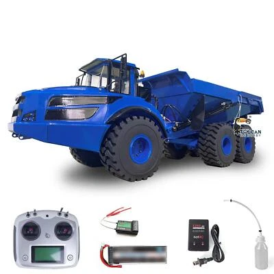 1/14 6WD Metal Hydraulic Lifting RC RTR Articulated Truck Dumper Tipper Sound - Image 1 of 4