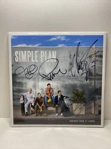 Simple Plan HARDER THAN IT LOOKS SIGNED YELLOW TRANSLUCENT VINYL x/400 SOLD OUT! - Picture 1 of 2
