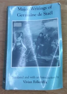 Major Writings of Germaine de Staël by Professor Folkenflik 1987 Trade Paperbak - Picture 1 of 20