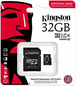 Kingston Industrial 32GB MicroSD Card for Extreme Temperatures Xray &Shock Proof - Picture 1 of 7