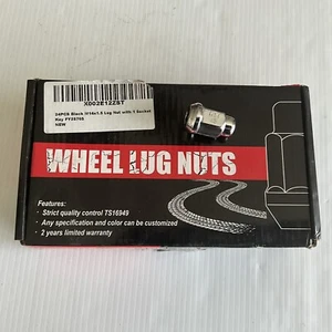 Chrome Lug Nuts 24PCS M14 1.5 Socket Included 14mm x 1.50 RH - Bild 1 von 11