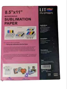PAPEL SUBLIMACIÓN ILUMINADO 8,5 X 11 100 HOJAS - Imagen 1 de 2
