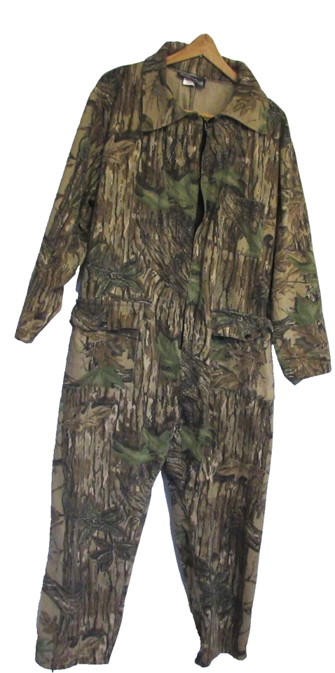 Vintage Realtree Camo Patriot Industries Zip Up Coveralls Made USA Size Large - Image 1 of 4