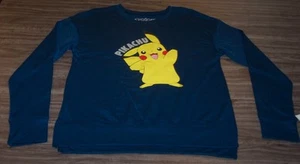 WOMEN'S TEEN Nintendo POKEMON PIKACHU Crew Sweatshirt SMALL NEW w/ TAG - Picture 1 of 3