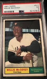 1961 TOPPS #517 WILLIE MCCOVEY PSA 5 - Picture 1 of 2