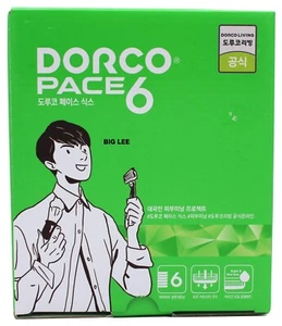 Dorco Pace 6 Blade 1 Razor Handle + 13 Cartridges Refills - Picture 1 of 4