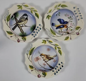 Platos decorativos para interiores domésticos 2005 ~ Songbirds #13349 ~ conjunto de 3 - Imagen 1 de 8