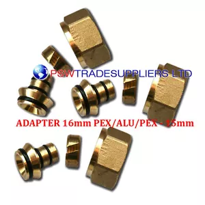 EUROCONE CONNECTOR for UFH ADAPTER 16mm PIPE x 15mm Compression Fittings .. - Picture 1 of 3