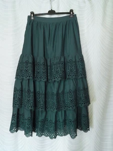 Boden Maxi Stufenrock Baumwolle mit Stickerei Gr. US 10 UK 14 - Bild 1 von 6