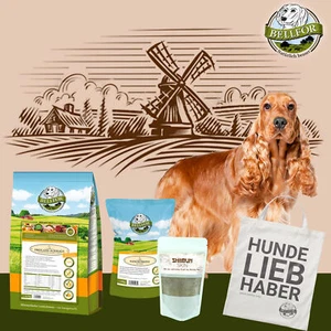 Bellfor Hundefutter Trocken & Leckerlis Haut & Fell Pulver Cocker Spaniel Set - Bild 1 von 11