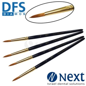 Lot x 4 DFS Dental Lab ceramic brush premium Synthetic hair №8 Germany porcelain - Picture 1 of 3