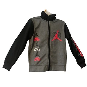 Air Jordan Carbon Heather Zip Up Sweater Size 4 XS NEW - Picture 1 of 7