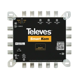 Central Programable Inteligente SmartKom con 5 Entradas 2xUHF/FM/SAT 45 dB de... - Imagen 1 de 2