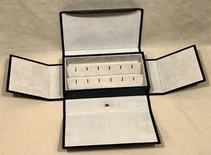 Pendientes de joyería TABBAH caja de viaje estuche dorado diamante perla esmeralda zafiro/ - Imagen 1 de 12