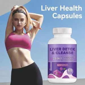 Leber Gesundheit Kapseln Leber Detox & Reinigen- KOSTENLOSER VERSAND Hot - Imagen 1 de 7