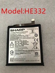 100%NEW HE332 Battery For SHARP S2 FS8010 AQUOS S2 2930mAh 3.85V 11.28WH - Picture 1 of 2