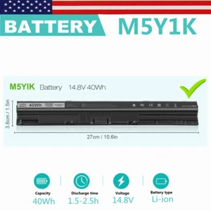 M5Y1K Battery for Dell Inspiron 15 5000 Series 5559 5558 5555 Wkrj2 K185W 40Wh - Picture 1 of 12